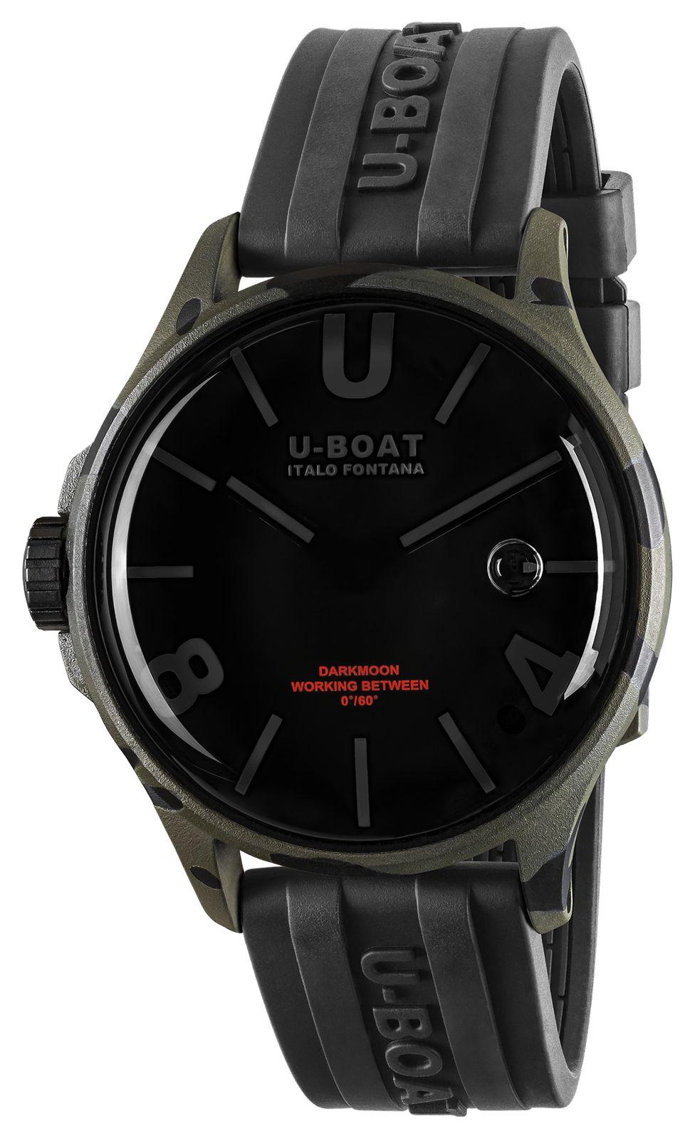 U-Boat 9553 Darkmoon Camouflage PVD (44mm) Black Curve Dial Watch